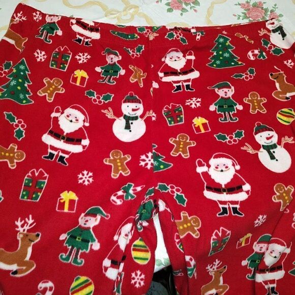 The Children's Place Red Christmas Soft Fleece Pajama Pants Women's XXXL - Picture 2 of 2